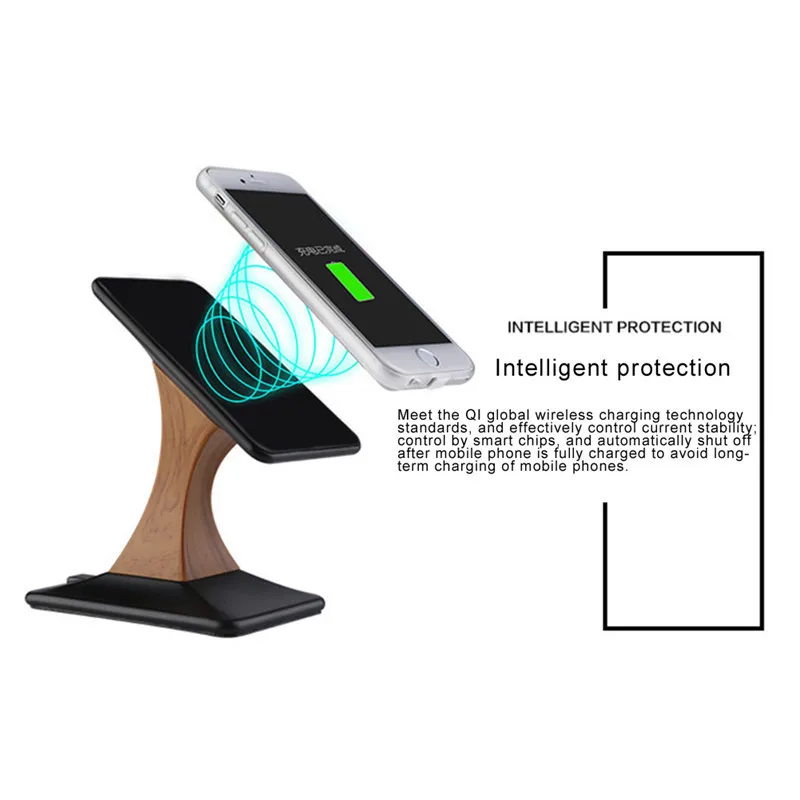 AAAE Top-Sale Universal Charger For The S6 S7 Iphone8 X Rotatable Wireless Charging For Mobile Phone Support With