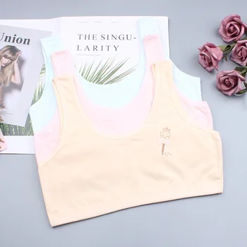 

Children Development Period shao nv kuan Underwear Women's Junior High School Young STUDENT'S Camisole Cotton Bra 12-Year-Old Gi