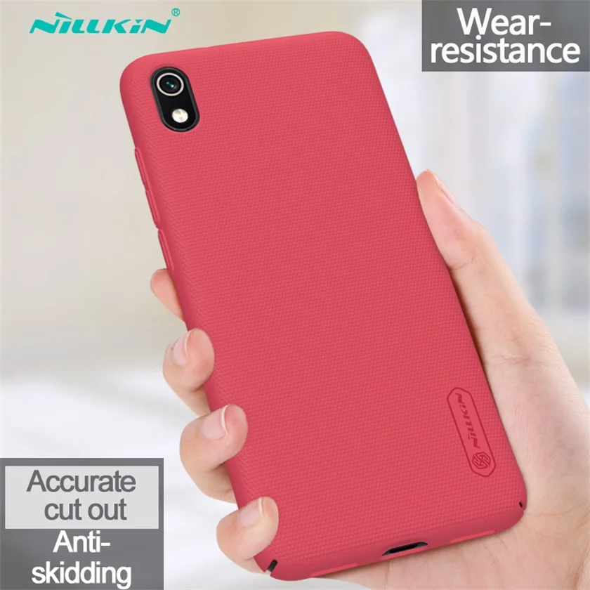 For Xiaomi Redmi 8 7 Case Redmi 8A 7A Cover Nillkin Super Frosted Shield Hard PC Back Cover Protector Case for Xiaomi Redmi Y3 - Цвет: Red