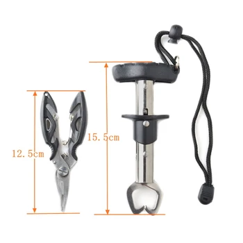 

2pcs Fishing Lure Pincer Scissor Hook Tackle Tool Fish Gripper Plie Cutter Lipgrip Remov Fish Grip Plier Nipper Snip e