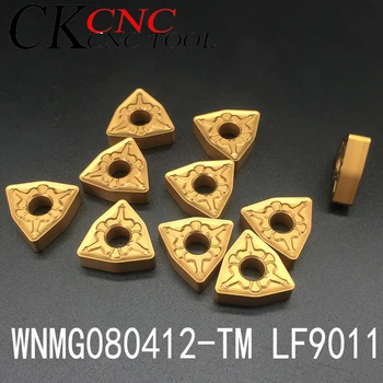 

10pcs WNMG080408-TM LF9011 WNMG080412-TM LF9011 cnc lathe WNMG0804 External turning tools carbide insert for Steel