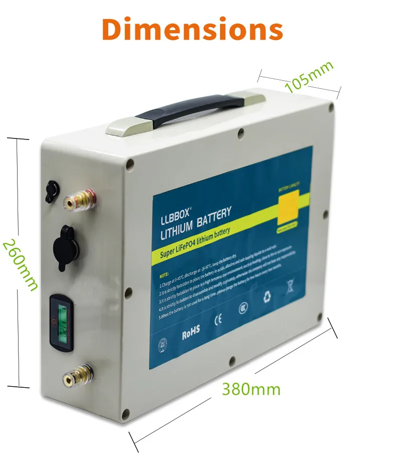 Настоящая емкость Lifepo4 12V120ah литиевая батарея 12V120AH LiFePO4 литиевая батарея водонепроницаемый Встроенный BMS для инвертора