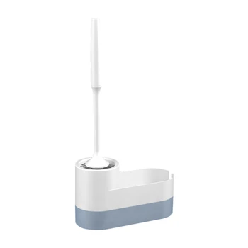 

Drying Space Saving Flexible Draining Punch Free With Holder Home Bathroom Cleaning Heavy Duty Toilet Brush Set Wall Mounted