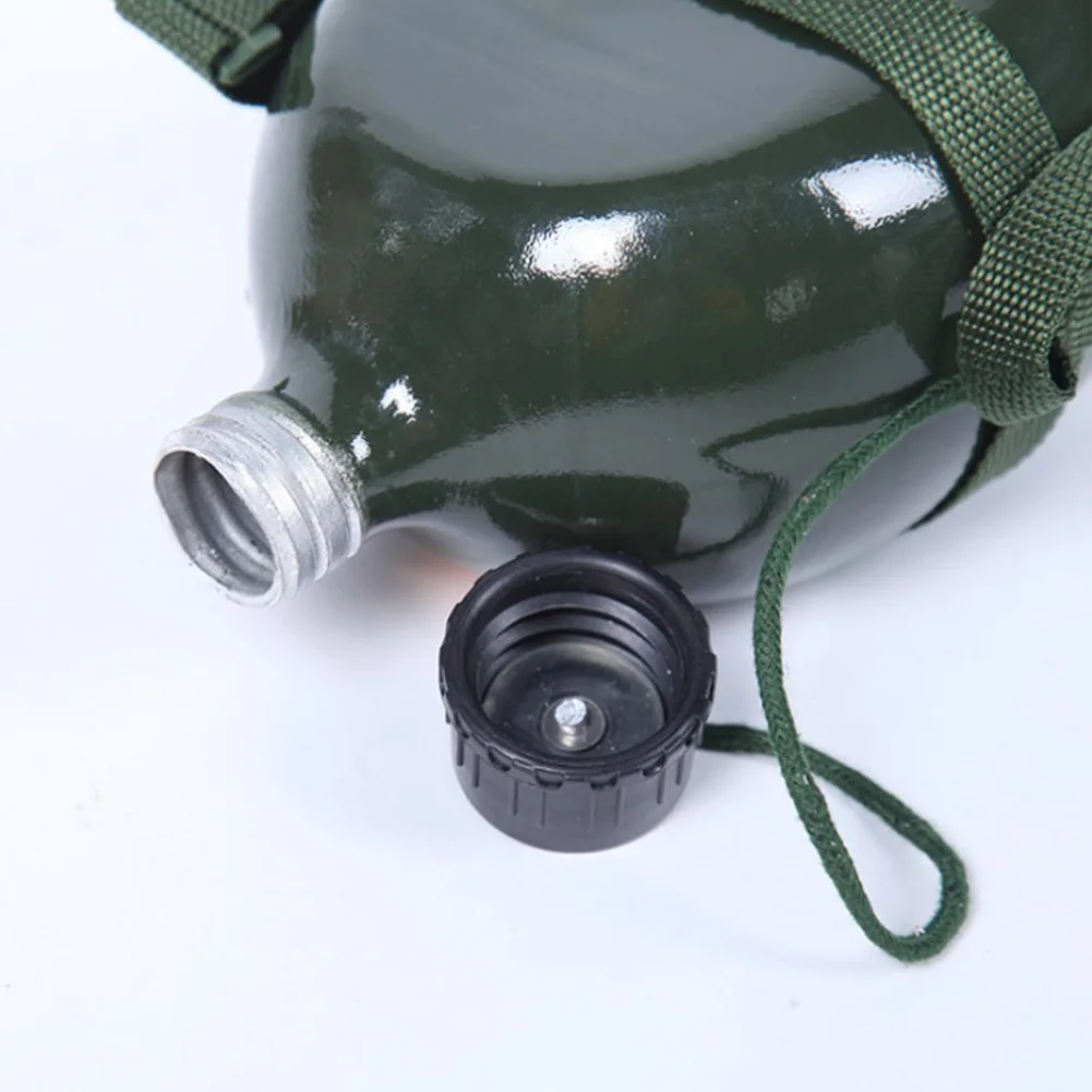1.5L Army Outdoor Military Bicycle Water Bottle Tactical Cup Portable Aluminum Sport Canteen Cycling