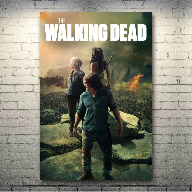 Antiquitaten Kunst 24x36 Rick Grimes Daryl Negan The Walking Dead Season 7 Tv Poster Cotrans Re