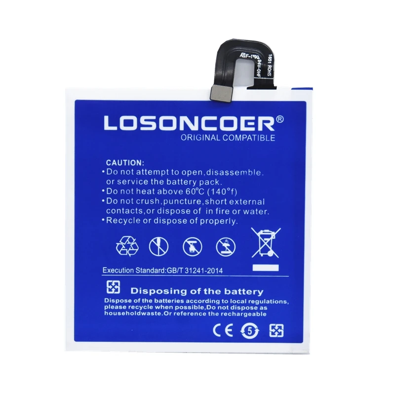LOSONCOER 4900mAh B2PZM100 для htc Alpine, U Play, U Play TD-LTE, U Play TD-LTE Dual SIM U-2u 35H00270-00M аккумулятор для телефона