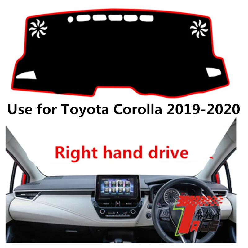 Taijs правый руль автомобиля приборной панели Крышка для Toyota corolla- без большого экрана HUD низкой конфигурации ковер