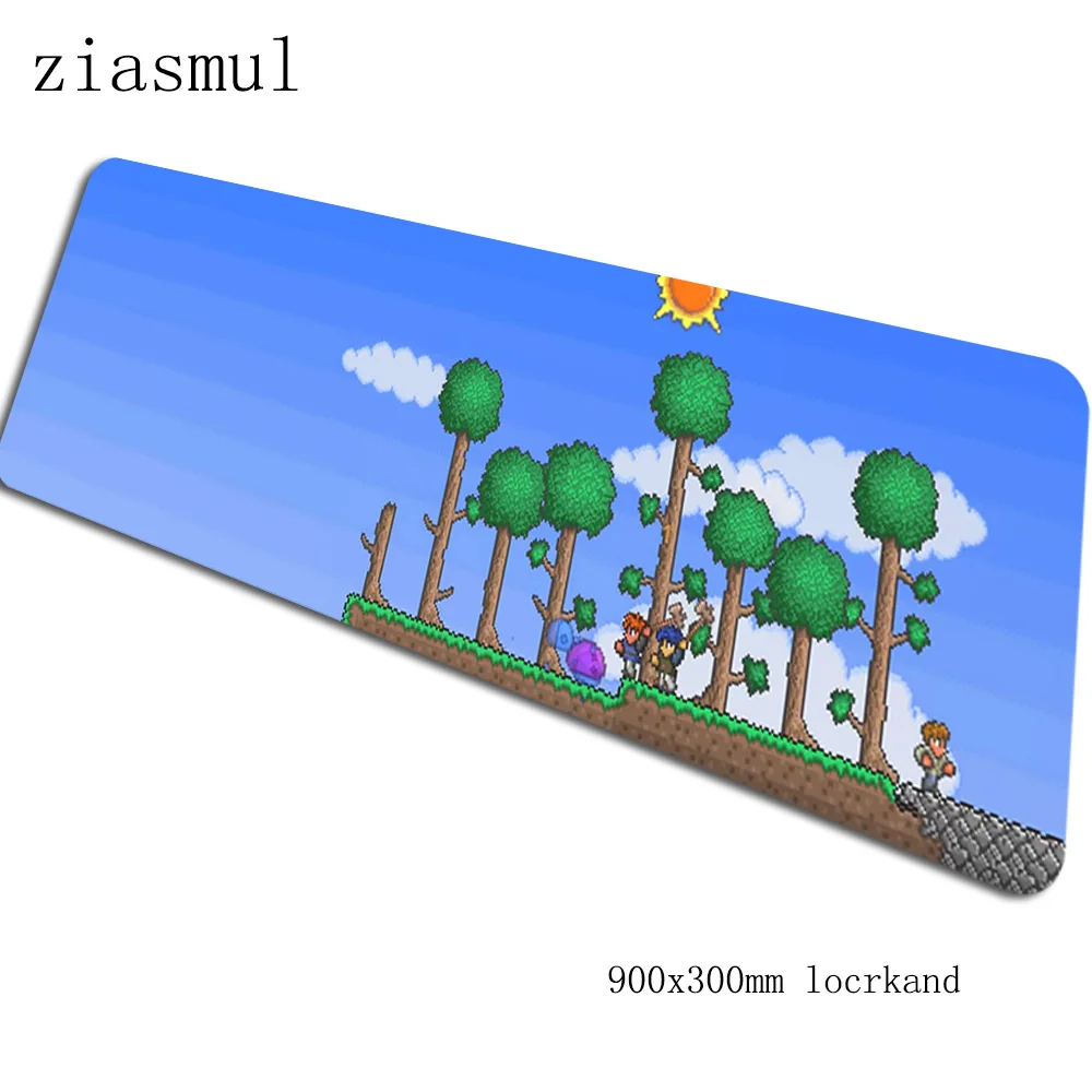 Коврик для мыши terraria 90x30 см компьютерный коврик для мыши толстый коврик для мыши Большой Аниме Коврик для Мыши Эргономичный гаджет офисные настольные коврики - Цвет: Size 900x300x2mm