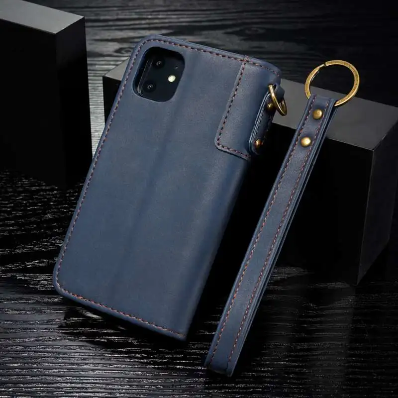 Для iPhone 11 Pro Max натуральная кожаный шнурок Чехол кошелек чехол для телефона чехол для iPhone 11 Pro 11Pro Max откидная задняя крышка Funda Capa