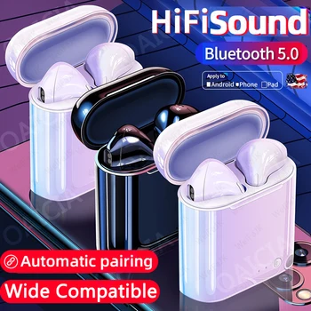 

Original i7s TWS Wireless Headphones Bluetooth Earphone Earbuds Handsfree Headset With Charging Box For iPhone Xiaomi Android