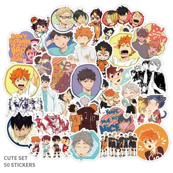 

50Pcs/Set Haikyuu!! Stickers Japanese Anime Sticker Volleyball for Decal on Guitar Suitcase Laptop Phone Fridge Car Waterproof