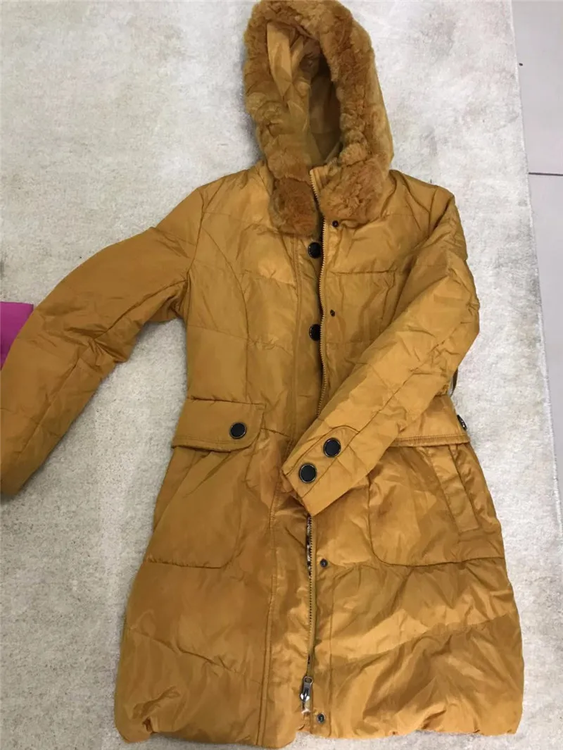 Легкое женское пуховое пальто из 1500 частей, короткое белое пуховое пальто со стоячим воротником, женское пуховое пальто с перьями