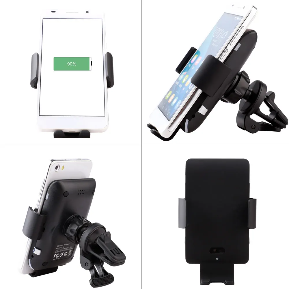 

Car Wireless Charger For iPhone Xs Max X Samsung S10 S9 Intelligent with Voice Function Fast Wirless Charging Car Phone Holder