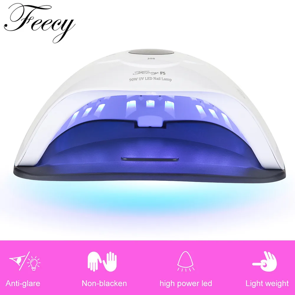 Маникюрная лампа для сушки ногтей 90 Вт СВЕТОДИОДНЫЙ УФ светильник всех гелей