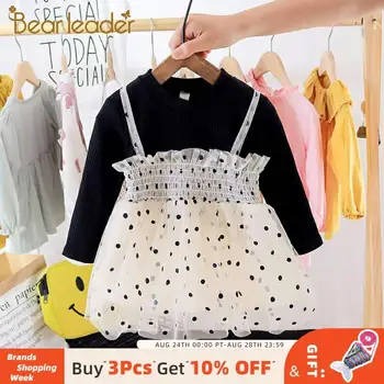 

Bear Leader Newborn Baby Dresses 2020 New Fashion Polka Dot Party Dresses Toddler Girls Mesh Princess Costumes Sweet Outfits
