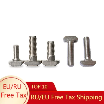 

M5 M6 M8 Stainless Steel T-Slot Drop-In Stud Screw Bolt T-type Nuts Fastener For Aluminum Alloy 2020 3030 4040