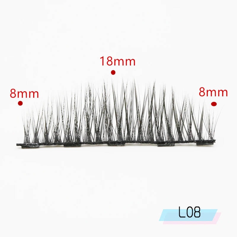 Накладные ресницы на магнитах комплект подводки для глаз магнитные накладные ресницы натуральные накладные ресницы водонепроницаемые черные быстросохнущие подводка для глаз стойкая набор