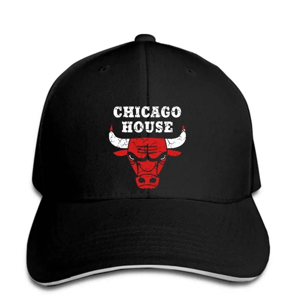 Chicago House бейсболка Винтажный стиль быков франки артикуляции Techno Ibiza snapback шляпа остроконечная