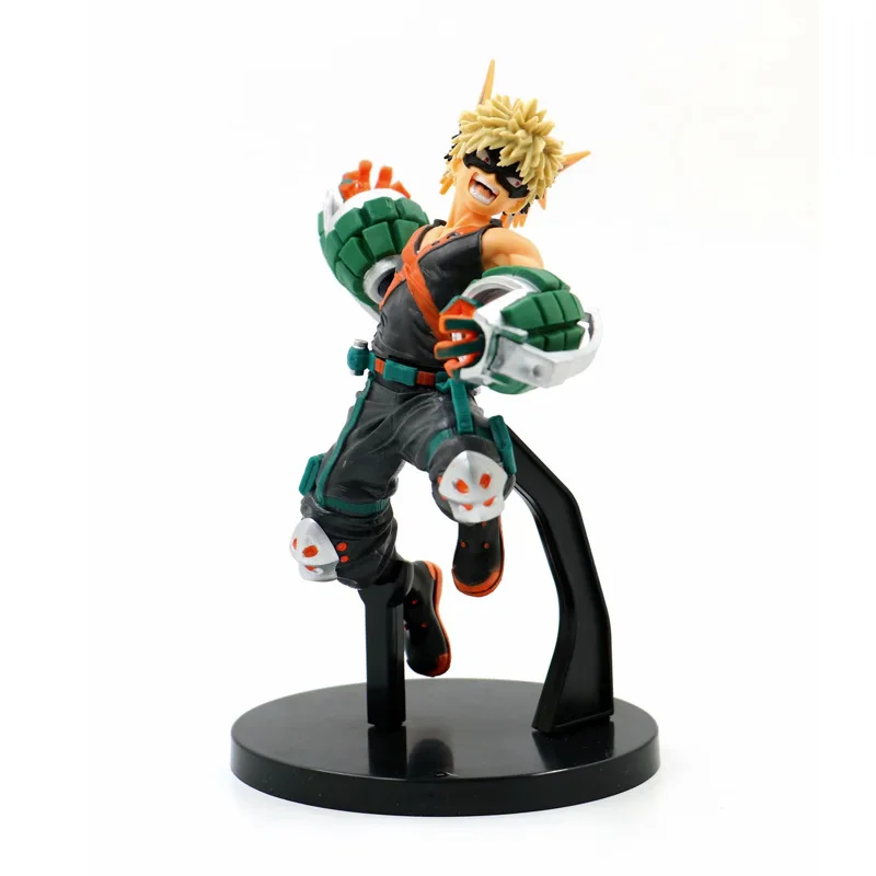 My hero Academy Аниме Фигурка 25 см Deku фигурка ПВХ модель игрушки 19 см bakugou кацуки/Todoroki Shoto фигурка украшения - Цвет: 19cm without box