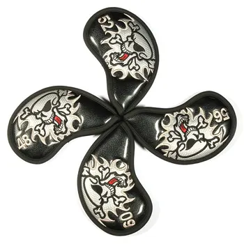 

Skull Iron Golf Head Covers Club covers Golf Club Head Covers Iron Putter Protective Case HeadCovers Set
