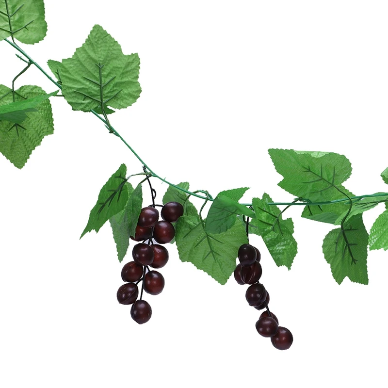 Украшение дома Виноградная лоза, искусственная, 2,4 м, зеленая