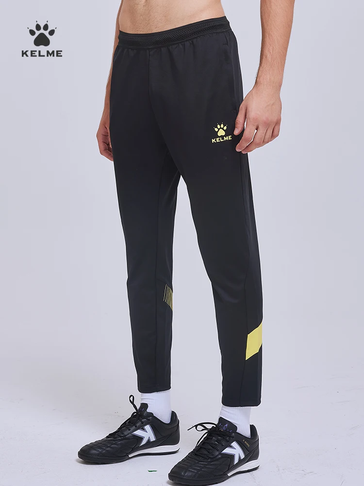 Men's Football Training Leg Pants KELME Official Flagship Sports Trousers Running High Stretch Fitness Pants 8161CK1003 For Sports Leggings Football Training Kit