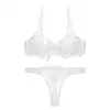 Varsbaby 2pcs women sexy ultra-thin  breathable Floral Bra Sets bras+thongs ► Photo 2/6