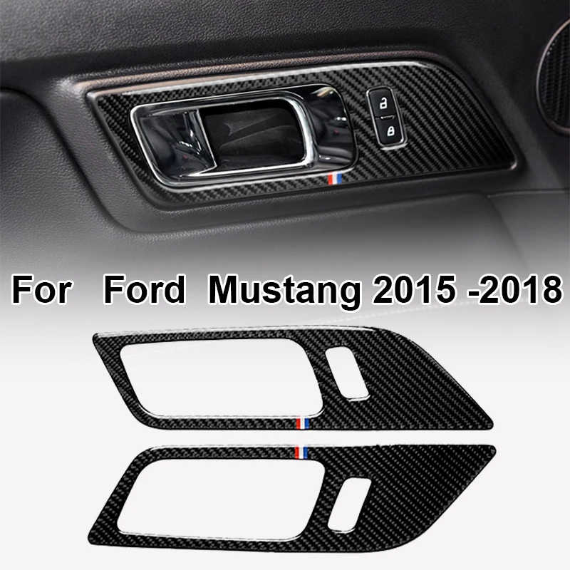 Износостойкая дверная ручка рамка украшение для Ford Mustang 15-18 черный полезный