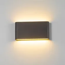 6 Вт/12 Вт светодиодный уличные настенные фонари IP65 водонепроницаемый настенный светильник Крытый светодиодный лестничный свет AC85-AC265V коридора легкий прикроватные настенные лампы