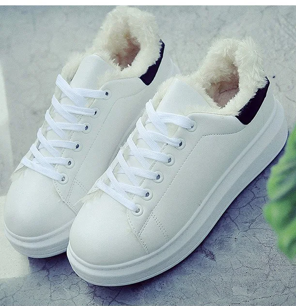Новые женские кроссовки; зимняя женская повседневная обувь; женские модные белые кроссовки; Женская Белая обувь; обувь на платформе; zapatillas mujer