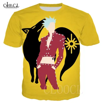 

Nanatsu No Taizai Meliodas Ban T Shirt Oversized Seven Deadly Sins Japanese Anime Tees Casual Top Boys Girl Short-sleeved Tshirt