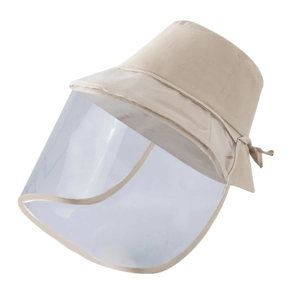 Face Shield Cap Fisherman Hat with Removable Detachable Visor Face Mask Shield