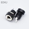 5 шт. 3A 12 В Женский DC адаптер питания dc jack Разъем DC022B 5.5x2.5mm5.5x2.1 мм 3,5X1,3 мм DC штекер питания два фута ► Фото 3/5
