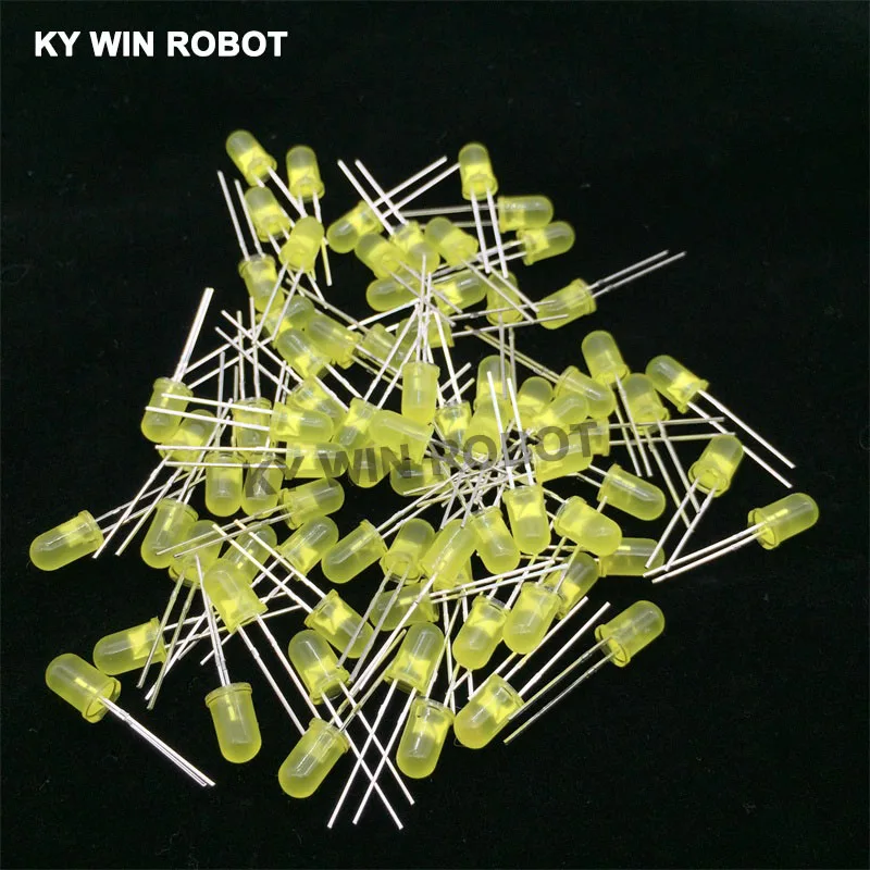 100pcs 5mm LED Diode 5 mm Assorted Kit White Green Red Blue Yellow Orange Pink Purple Warm white DIY Light Emitting Diode