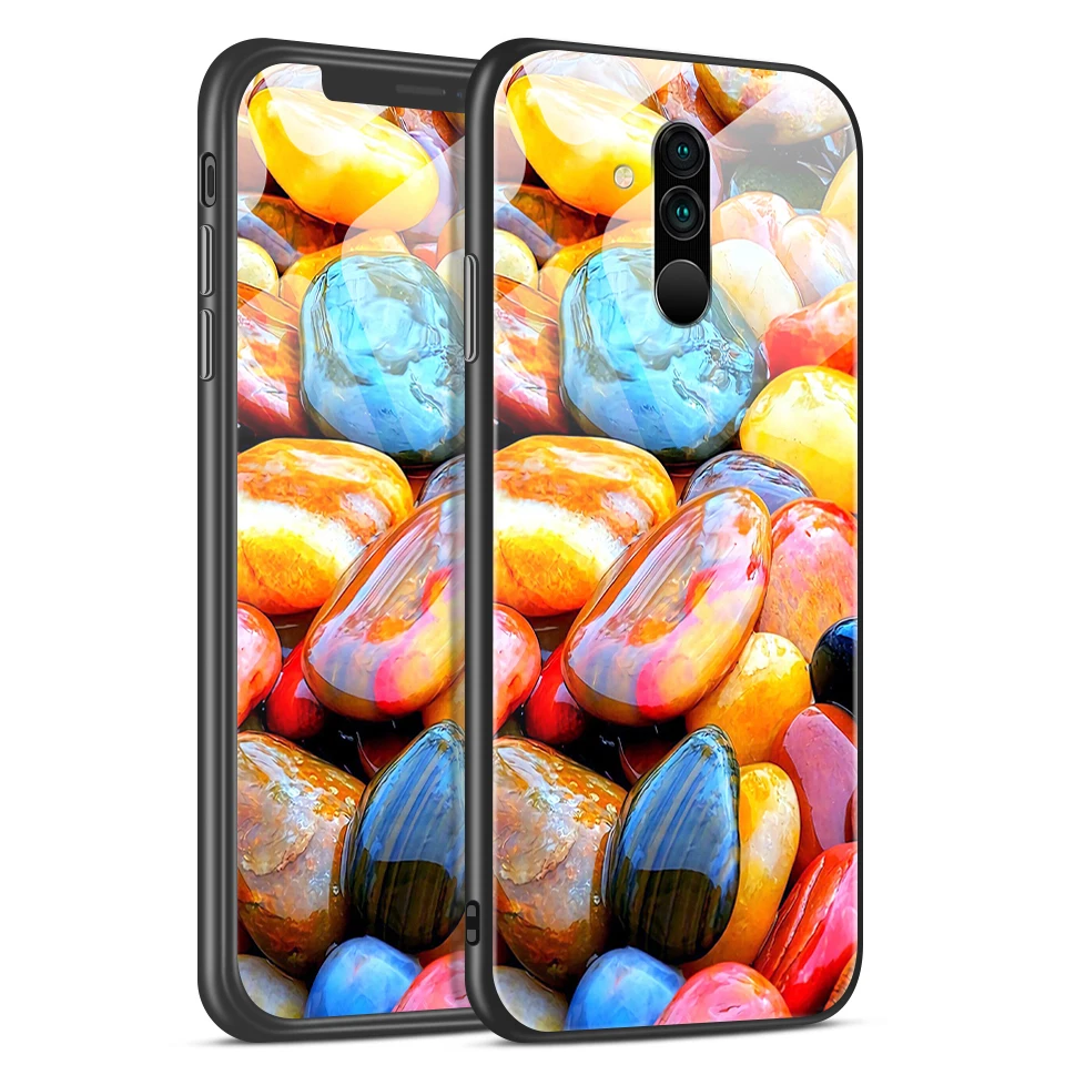 H140 Для huawei mate 20/20 Lite/20 Pro закаленное стекло покрытие края из ТПУ чехол для телефона huawei Honor Magic2 полная защита жесткий корпус - Цвет: H140