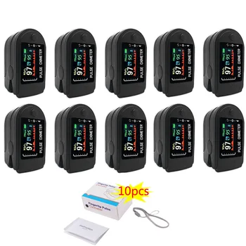 

10pcs Fingertip Pulse Oximetro Oximeter Household Digital De Dedo Blood Oxygen Saturation Meter Finger OLED SPO2 PR Monitor