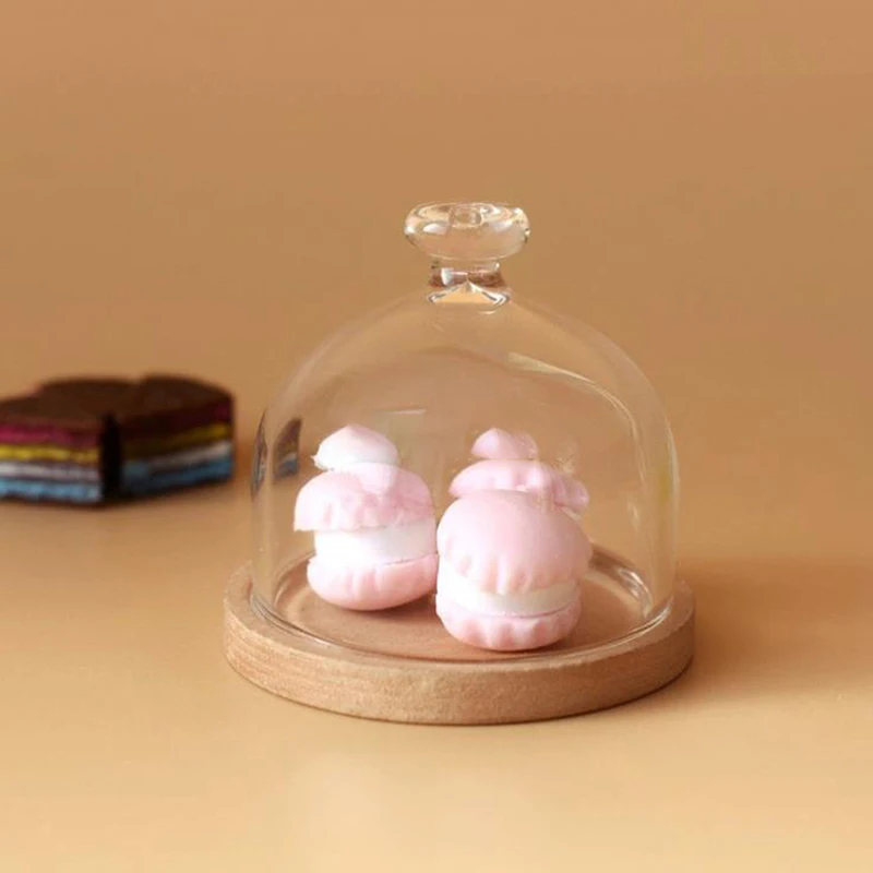 1:12 Dollhouse Miniature Candy Jar Glass Dessert Fruit Tray Doll House Decor Toy