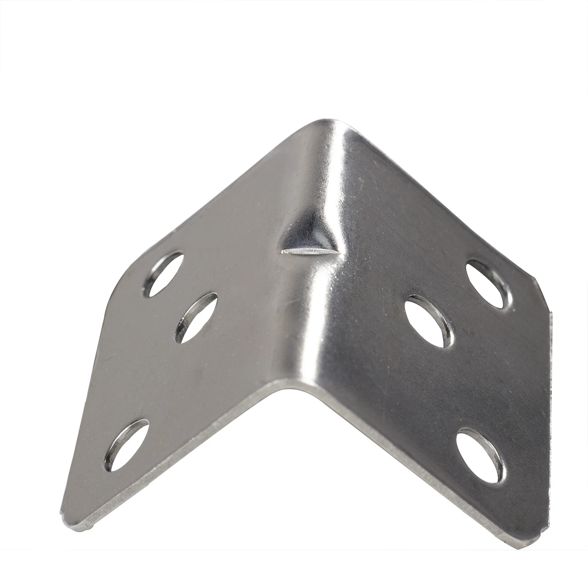 Wood Furniture Brackets L shape 36x28x28 1mm thick Nickel Plating Iron Corner Bracket