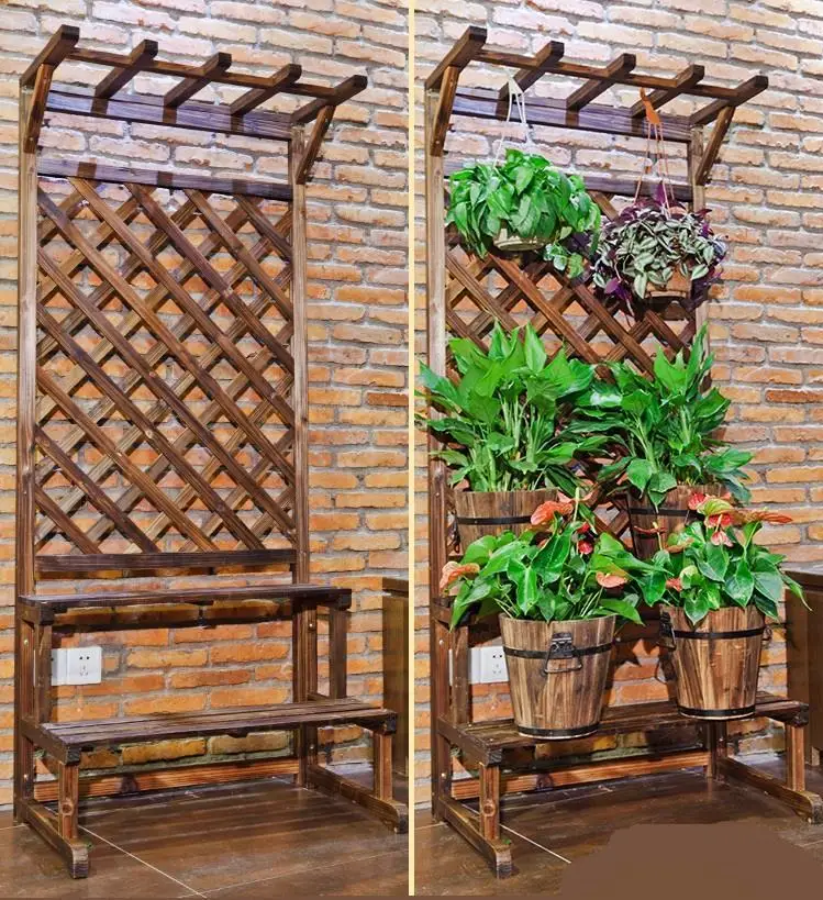 Деревянные полки стол Balkon Estante Flores Варанда Repisa Para Plantas Крытый для наружного балкона Цветочная полка стойка завод Стенд