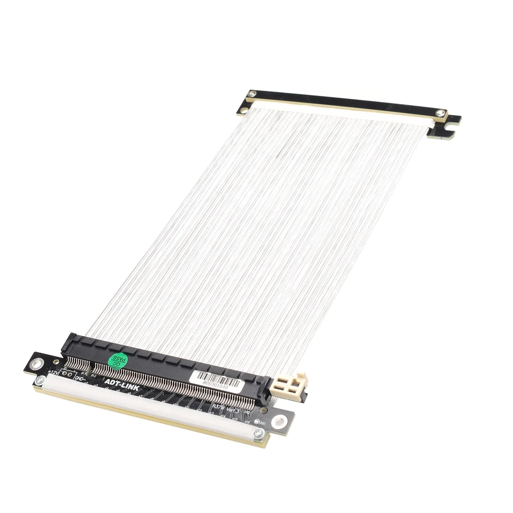 novo pcie riser cabo rtx placa gráfica itx caso duplo cabo de extensão reversa