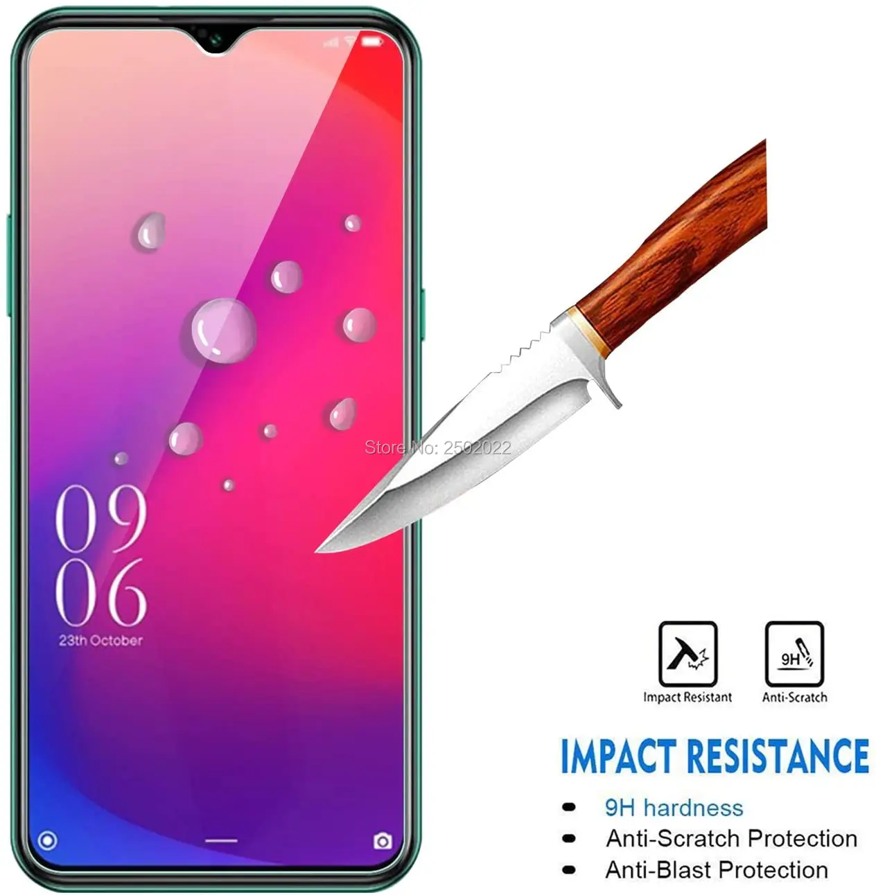 Закаленное стекло для Vsmart Joy 2 + plus стеклянная пленка 9H Взрывозащищенная