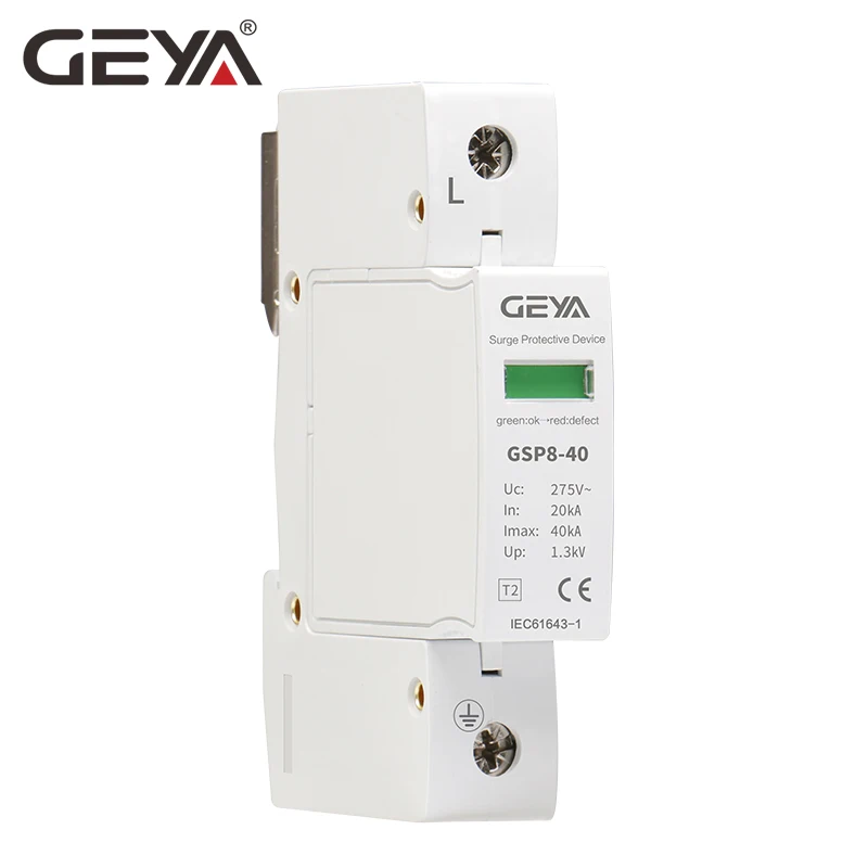 Защитное устройство от перенапряжения GEYA SPD 1P 20KA ~ 40KA C type 275V 385VAC 400V