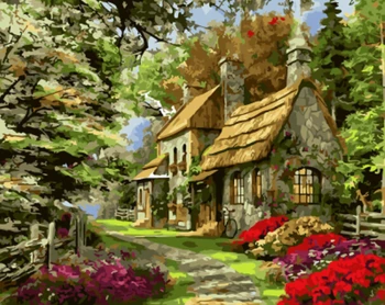 

PAINTBOY Landscape Framed Pictures Painting By Numbers Painting and Calligraphy DIY Coloring By Numbers on Canvas