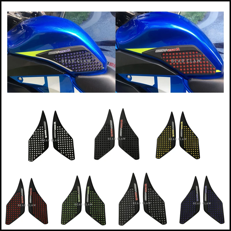 High quality Motorcycle Tank Traction Side Pad Gas Fuel Knee Grip Decal For SUZUKI GSX-250R GSX250R GSX 250R  17-18 Motorcycle high quality car fuel level sensor for suzuki grand vitara kizashi swfit 2dw 4dw 1 6 2 0 2 7l 04 14 oe 15100 65j02 34810 65j10