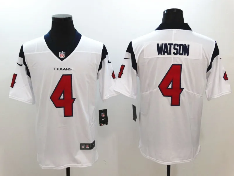 AS PICTURE Сшитые мужчины Хьюстон Deshaun Watson JJ Watt DeAndre Hopkins Vapor Untouchable Limited Jersey - Цвет: AS PICTURE