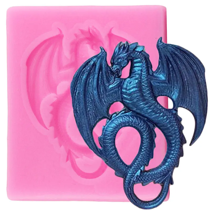 Sugarcraft Dragon Silicone Mold Fondant Mould Cake Decorating Tools Chocolate Gumpaste Mold Candy Clay Kitchen Baking