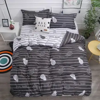 

62 Bedding Set Nordic Comforter Bedspread Double Bed Sheet Set Duvet Cover Queen King Adult Bed Linens Set