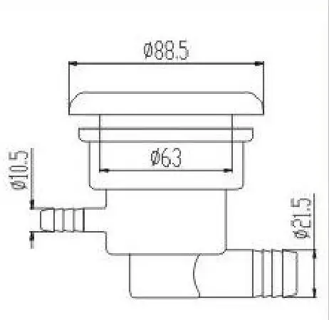 3.5" inch SS hot tub jets with two holes