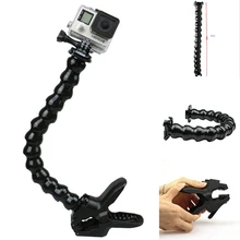 30 шт. регулируемый держатель крепления шеи для Gopro зажим Гибкая мягкая труба для Gopro Hero Спортивная камера