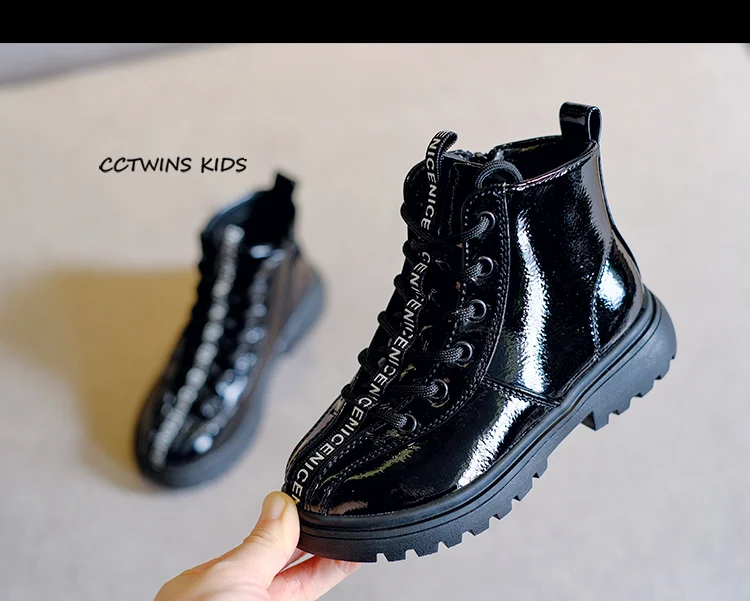 CCTWINS/детская обувь; коллекция года; Зимние Детские Модные ботильоны; детская обувь из искусственной кожи; брендовые теплые ботинки для девочек; для малышей; FB1782